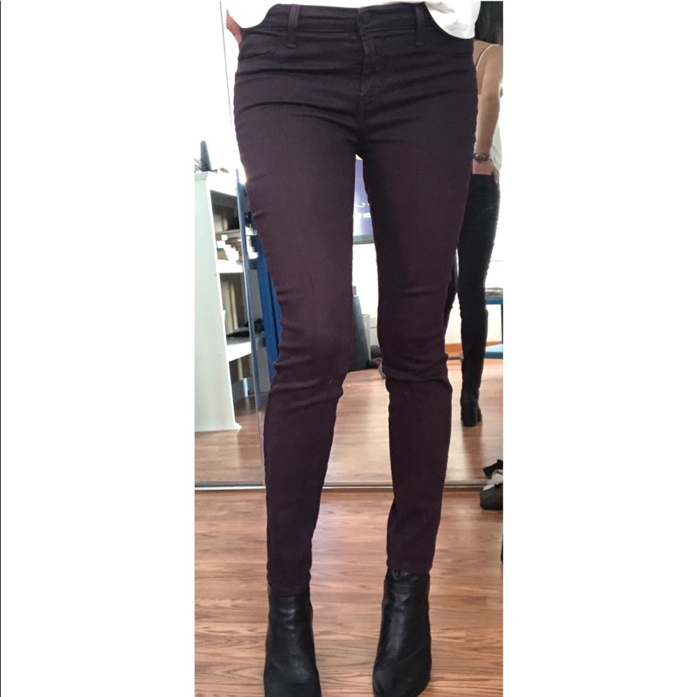 J brand plum pants size 28